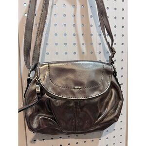ELLE Bronze Metallic Crossbody Bag Purse Handbag‎ Small Designer